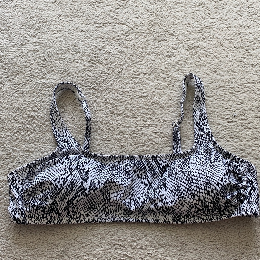 Snakeskin bikini top